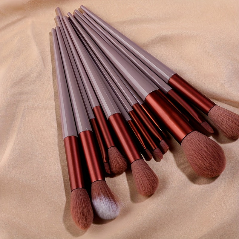13-Piece Professional Makeup Brush Set – Soft Hypoallergenic Brushes for Foundation, Powder, Blush & Eyeshadow | Includes Kabuki Blending Brush | Perfect Gift for Valentine's Day or Birthdays